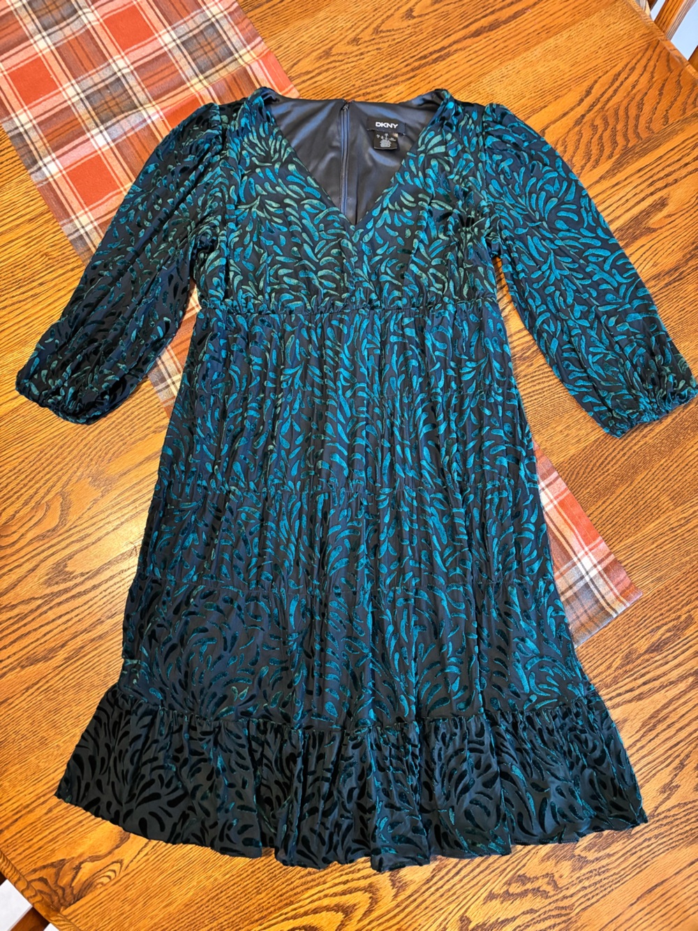 Green DKNY Midi Dress